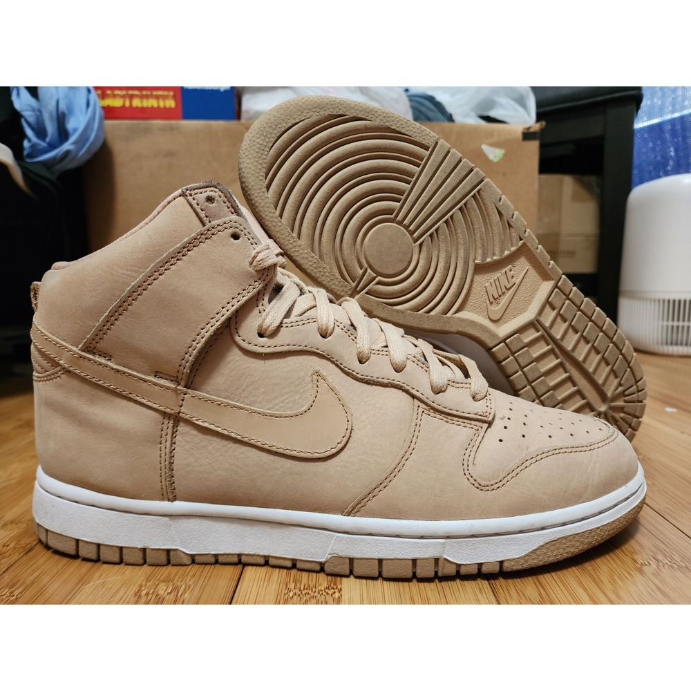 Nike Dunk High Premium Womens Size 10 MF Vachetta Tan Leather Nubuck DX2044-201